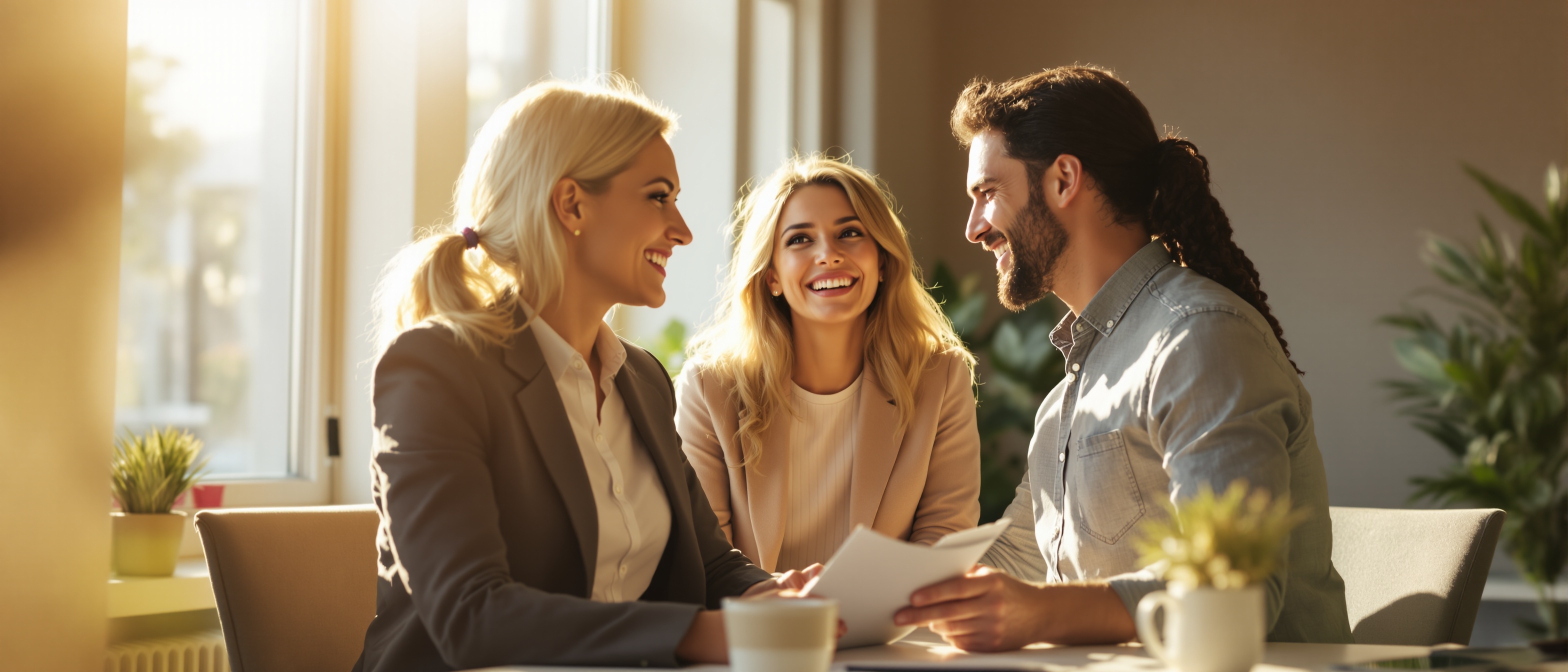 Conseillère Primassure avec clients